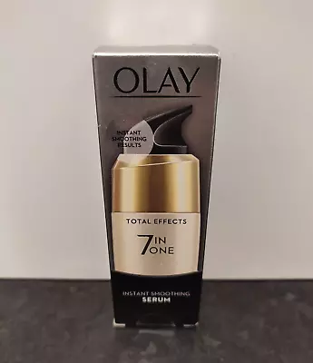 Olay Total Effects 7 In 1 Anti-ageing Smoothing  Face Serum 50ml New & Sealed • £15.99