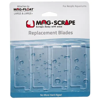 Mag-Float Acrylic Replacement Blade 4 Pack For Mag-Float 360A Large & 410ALarge+ • $13.99