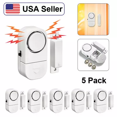 5 Pcs Wireless Window/Door Magnetic Sensor Detector Home Security Alarm System  • $10.44