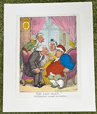£30 • Buy The Last Gasp Thomas Rowlandson Medical Caricature