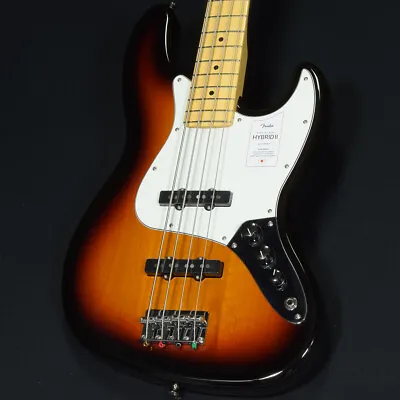 Fender Made In Japan Hybrid II Jazz Bass Maple 3-Color Sunburst With Gig Bag • $1006.94