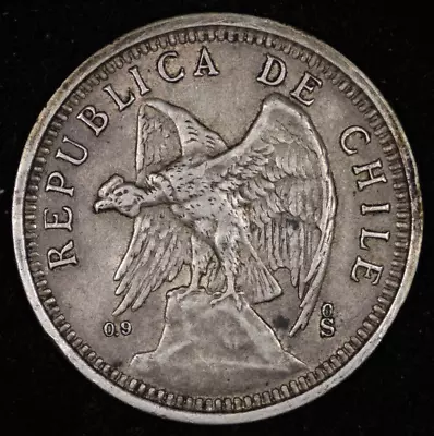 1927 Chile Silver 5 Pesos • $74.99