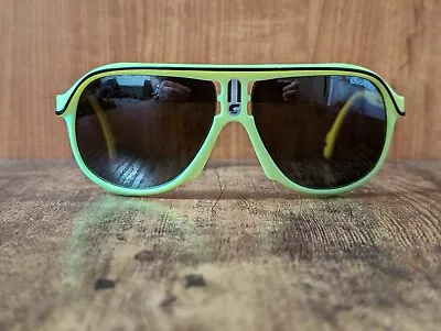 Vintage Carrera 5544 Green Acetate Pilot Sunglasses Frame Made In Austria #580 • $127.38
