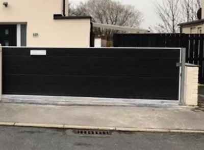 £1493 • Buy Modern Metal Drive Gates Sliding Panels Wooden Gates Sheds Garden Entrance Thick