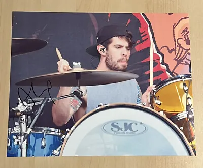 ALEX SHELNUTT SIGNED 8x10 PHOTO AUTOGRAPHED A DAY TO REMEMBER DRUMMER COA • $63.74