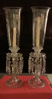 Pair Of Antique Candelabra With Shades. Portieux. XIX CENTURY. • $830