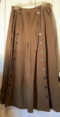 £39.11 • Buy VTG Scully Women's Rockabilly Western Split Pants Culottes Cowgirl Brown Size 14