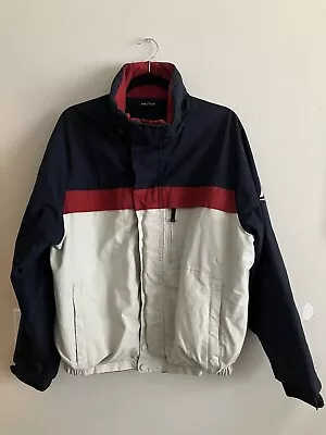 Nautica Vintage Revervsable Jacket  (Red Navy White) • $50