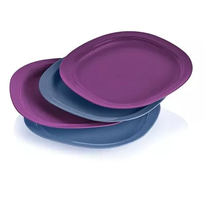 Tupperware Microwave Reheatable Luncheon Plates - Set Of 4 NEW • $29.99