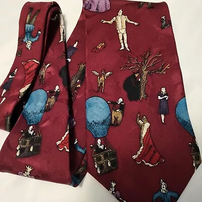 Vintage Wizard Of Oz Mens Tie American Film Classic Made In USA 1992 4 By 58 3/4 • $8