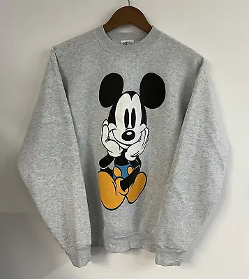 Vintage Mickey & Co Mickey Mouse Sitting Double Sided Sweatshirt Women's XL • $60