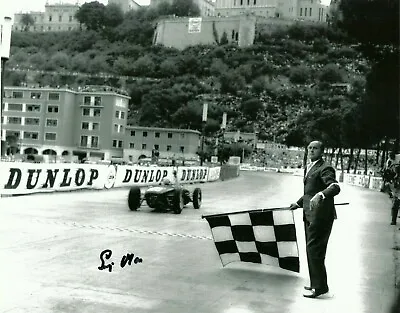 £64.99 • Buy Stirling Moss 1961 Monaco Grand Prix Lotus 18 Climax Signed Photo F1 Mercedes 