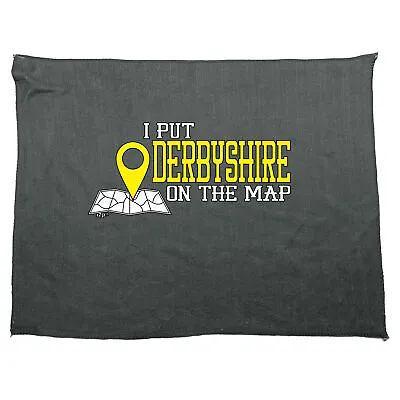 £5.95 • Buy Put On The Map Derbyshire Funny Novelty Kitchen Cleaning Cloth Dish Tea Towel