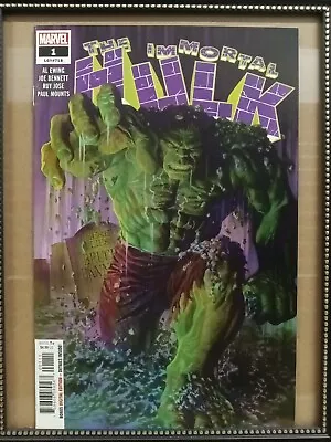 Immortal Hulk #1 - MARVEL -  1st App Jackie McGee Alex Ross Cover N163 • $22.40