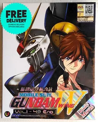 Anime DVD Mobile Suit Gundam Wing Complete TV (Vol. 1 - 49 End) + Movie Eng Dub • $39.90