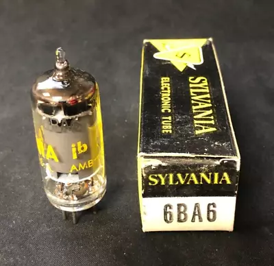 $9 • Buy 6BA6 Sylvania Vintage Vacuum Tubes NOS