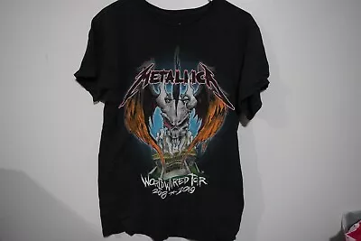 Metallica Shirt Men's Size Medium Black Worldwide Tour 2018-2019 Short Sleeve • $21.99