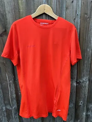 Mammut Logo Polartec Tech Power Dry T Shirt Tee Red Size Large Brand New With  • £25