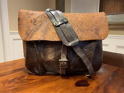 Ralph Lauren RRL Vintage Distressed Made In Italy Leather Mailbag Bag - NWT • $1999