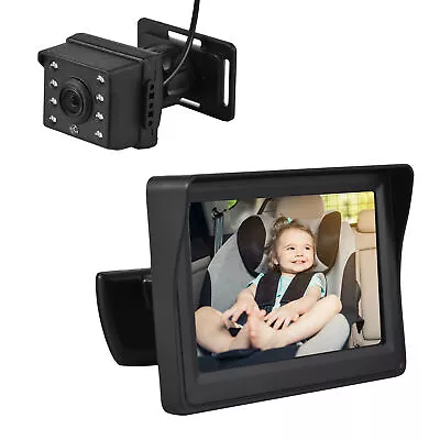 Car Monitor 1080P Monitor  For Baby Rear Facing  4.3 Inch N2J4 • $38.78