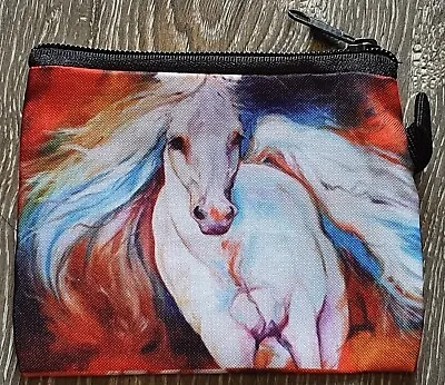 Horse Design 4 Coin Purse 13.5cm X 11cm Bag Pouch Equine FREE P&P • £3.99