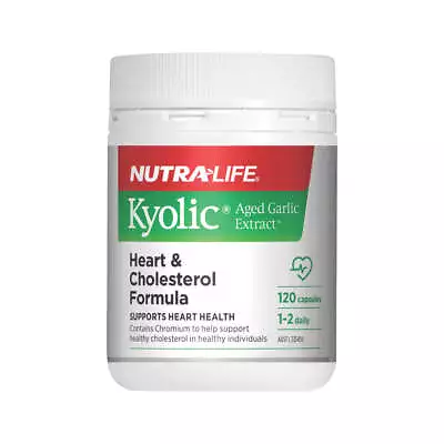 NutraLife Kyolic (Aged Garlic Extract) Heart & Cholesterol Formula 120c • $61.95