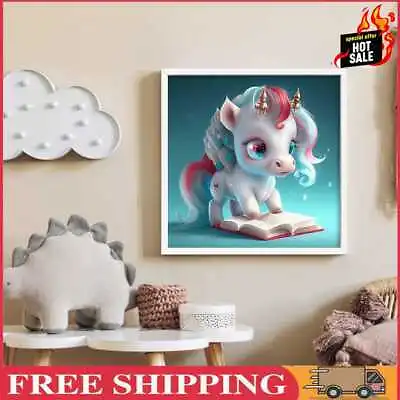 $13.30 • Buy Unicorn 5D DIY Full Round Drill Diamond Painting Kit Home Decoration (B6122)