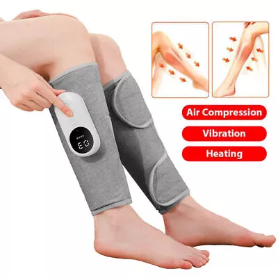 Heat Air Compression Leg Foot Massager For Circulation Muscles Relax Pain Relief • $36.89