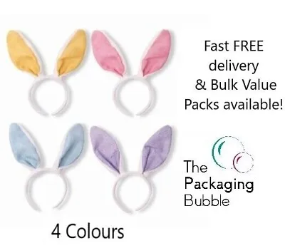 Bunny Ears Easter Headband 4 Colours Rabbit Costume Fancy Dress Hen Do Hare Lot • £3.43