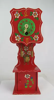 Cuckoo Clocks Miniature Mini Black Forest Germany Wind Grandfather Red • $49.99