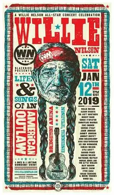 $16.94 • Buy Willie Nelson - POSTER - Country Legend LIVE CONCERT - WALL ART PRINT