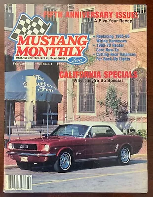 Vintage Mustang Monthly Magazine February 1983 Vol 6 No 1 • $7.50