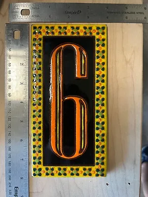 Talavera Numbered Address Tiles 0-9 Handmade Mexican Tiles • $8