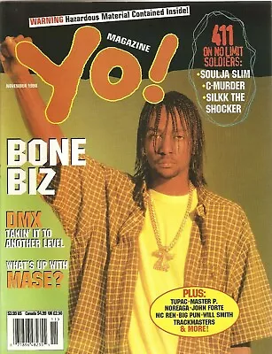 $12.99 • Buy Yo! Magazine #73 11/98 Bone Thugs Dmx Mase Tupac Mc Ren No Limit Soldiers