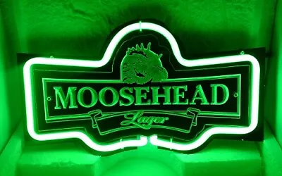 Moosehead Lager Beer 3D Carved 14  Neon Light Sign Lamp Bar Wall Decor Party Pub • $64.99