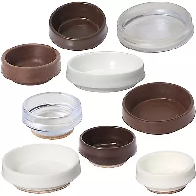 £4.36 • Buy FURNITURE / FLOOR PROTECTOR Castor Cups Chair/Sofa Feet Cap Carpet/Laminate/Wood