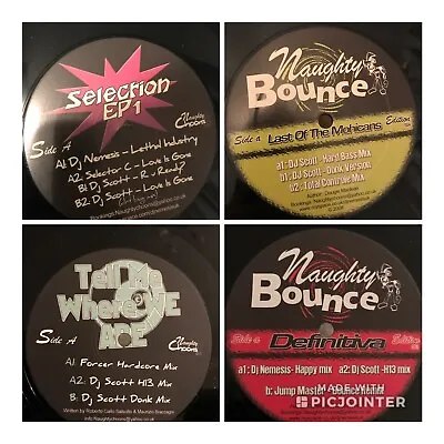 Dance Vinyl Bundle 12” Records X 18 Makina Happy Hardcore Bounce Style • £75