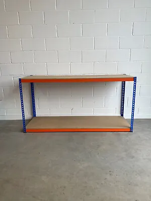 Workbench 150cm Metal Warehouse Work Bench Garage DIY Table Clearance Seconds • £59.99