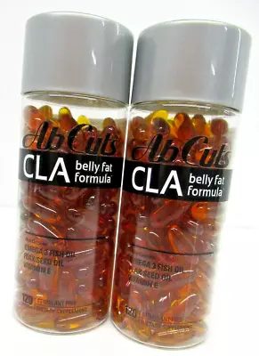 2x AbCuts CLA Belly Fat Formula 120 Softgels Per Bottle Omega 3 Fish Oil • $18.99