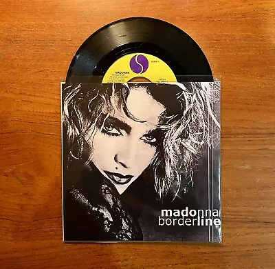 Madonna - Borderline 7  45 RPM Single 1983 Vinyl Record W/Custom Sleeve Art • $18