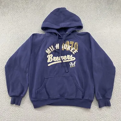 Milwaukee Brewers G-III Women’s Embroidered Hoodie Sweatshirt In Size XL • $14.99