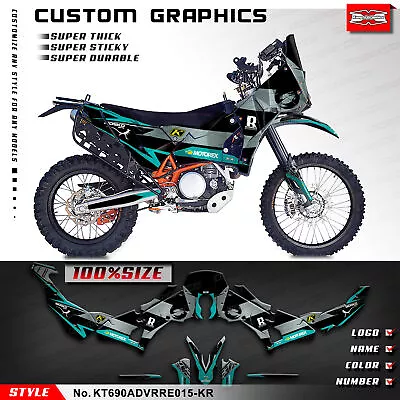 Kungfu Graphics Motorcycle Custom Decal Kit For 690 Adventure Rally Raid EVO2 • $169.89