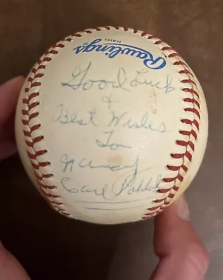 Signed Carl Pohlad MN Twins Baseball • $179.90