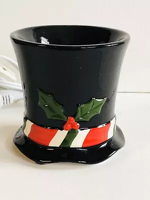 Yankee Candle Christmas Electric Wax Melts Warmer “Top Hat” VGC • £7.70