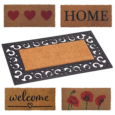 £19.90 • Buy Insert Suuroun Door Mat Nonslip Backed Coir Doormats Outdoor Indoor Welcome Mats