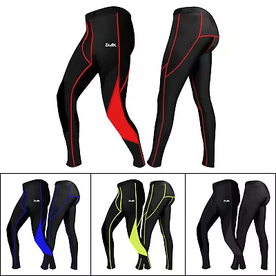 Mens Compression Tights Running Gym Training Base Layer Pants Leggings Trousers • £9.49