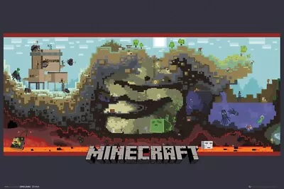 Minecraft Underground 91.5x61cm 36  X 24  Maxi Poster  Official Sealed • £9.95