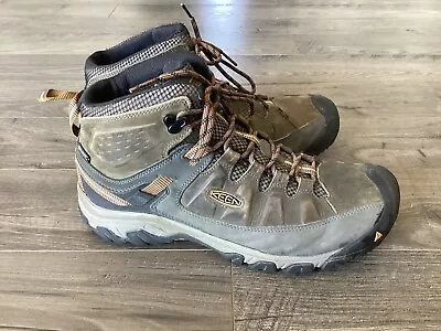 Keen Men’s WP Hiking Boots Targhee III Size 11.5 Black Olive/Golden Brown $165 • $35