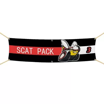 Dodge Mopar Scat Pack Flag Banner 1.5 X 6Ft Racing • $12.89