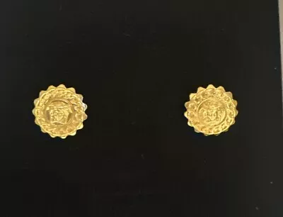 Versace  Small Gold Plated Earring • $55